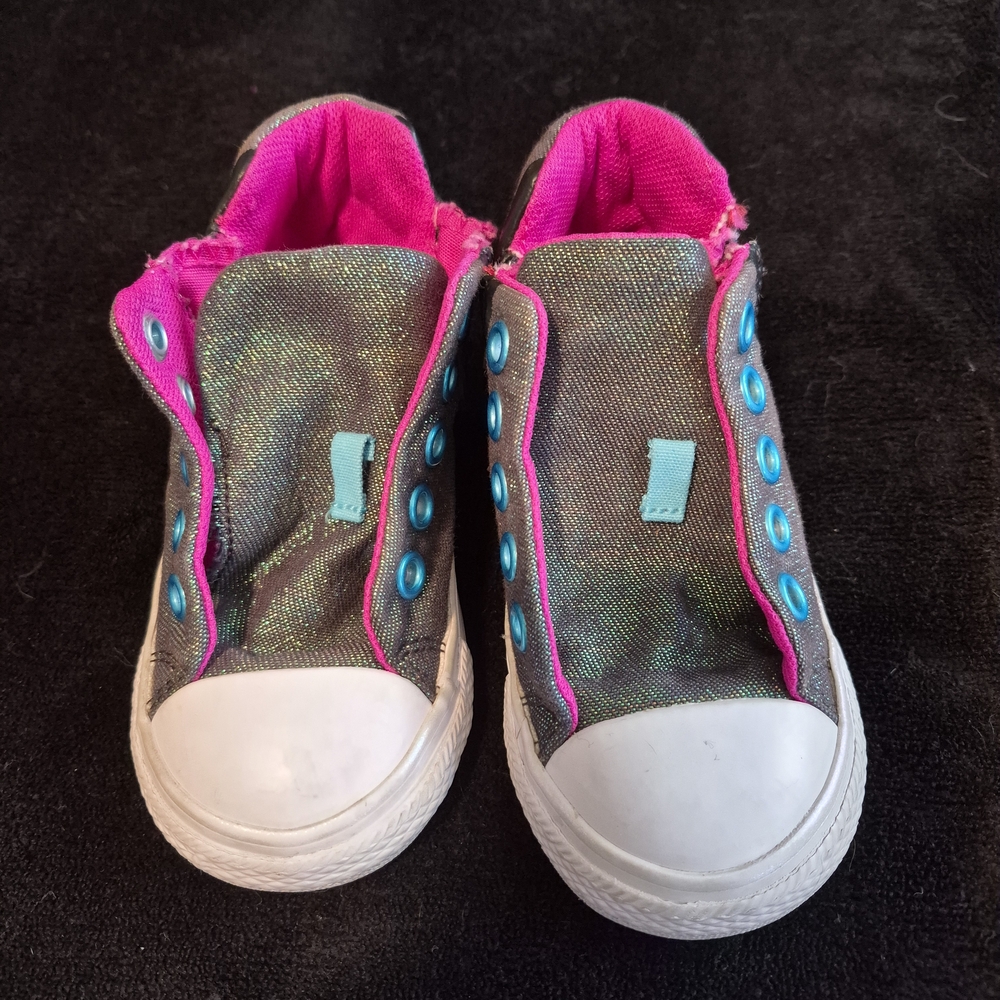 ​Converse Toddler Girls Shimmer High Tops Size 6